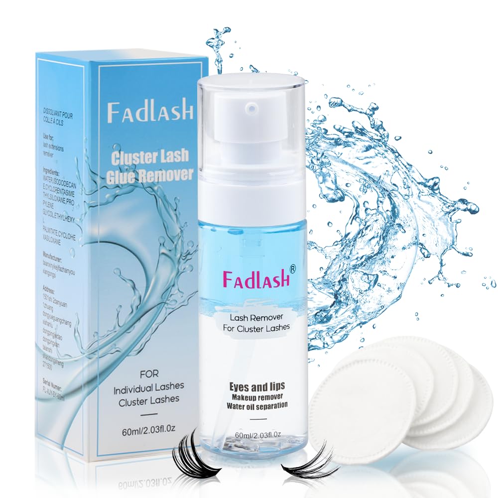 Lash Cluster Remover Brand_Name 60ML Lash Remover pour goupilles cils Usage_Gentle Soothing Cils Groupez Enlevage Soyeux